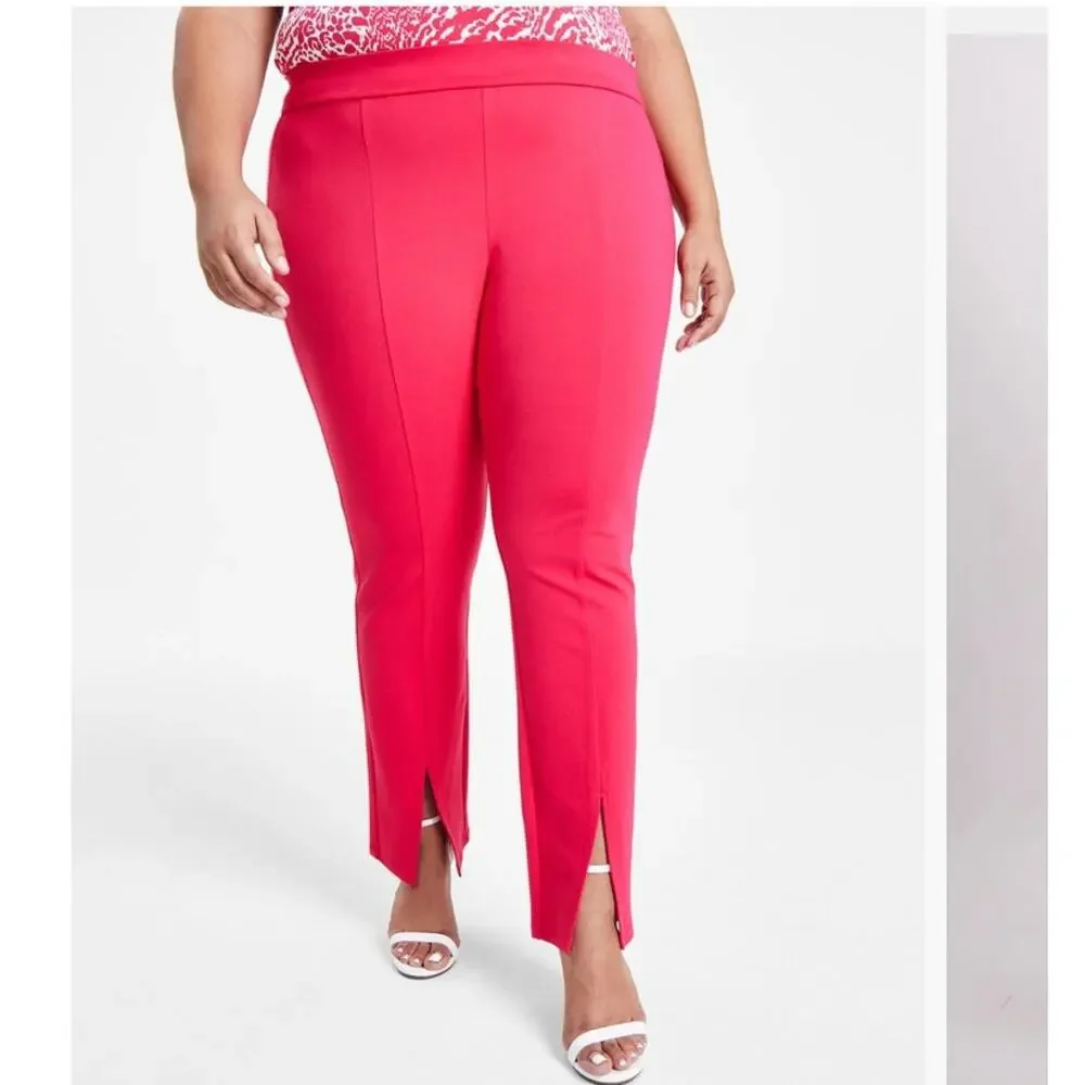 Michael Kors Knit One-Button Blazer & Matching Split-Hem Legging Pants Suit Set